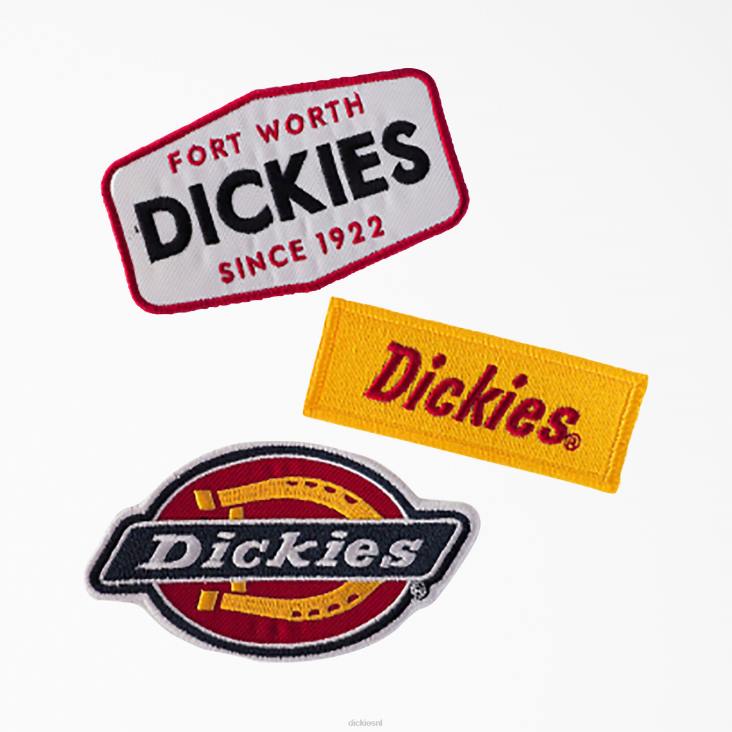 uniseks Dickies logo opstrijkpatronen 3-pack diverse kleuren (qa) accessoires 6F0X2755