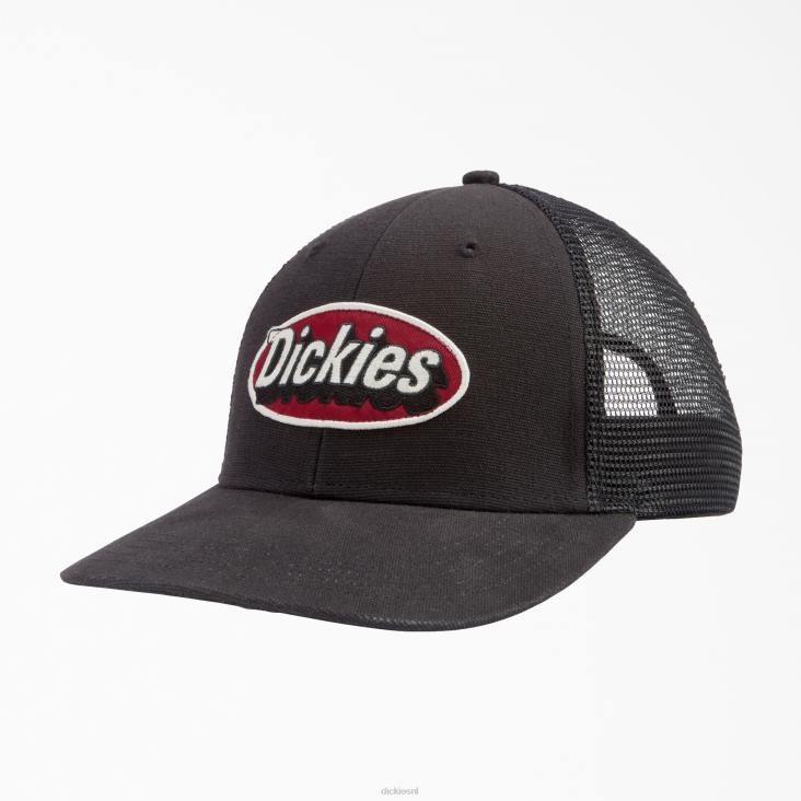uniseks Dickies patch logo trucker pet zwart (bk) accessoires 6F0X2903