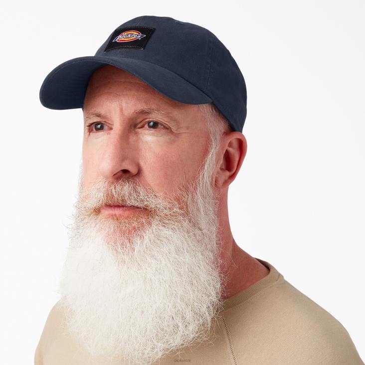 uniseks Dickies pet van gewassen canvas donker marineblauw (dn) accessoires 6F0X2883