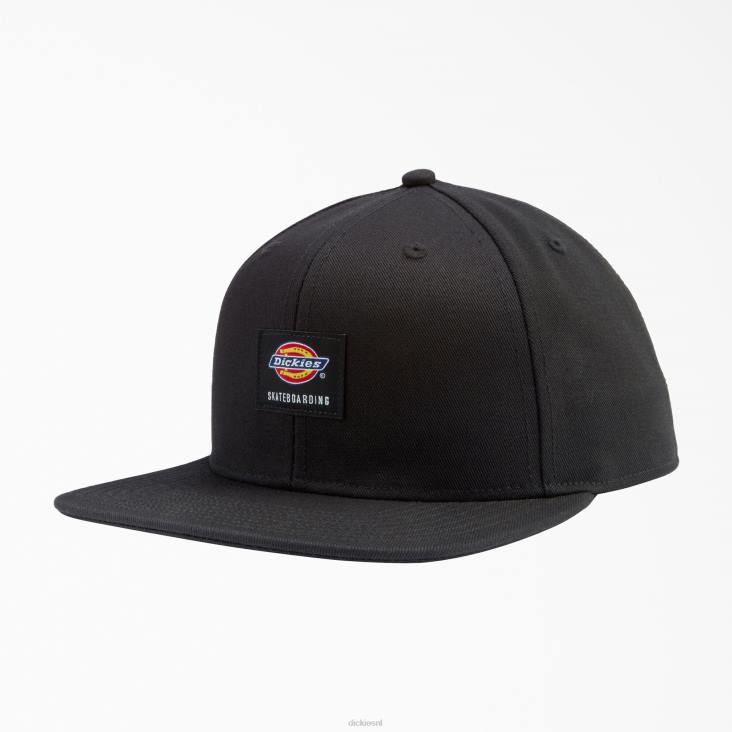 uniseks Dickies skateboarden flat bill cap zwart (bk) accessoires 6F0X2843