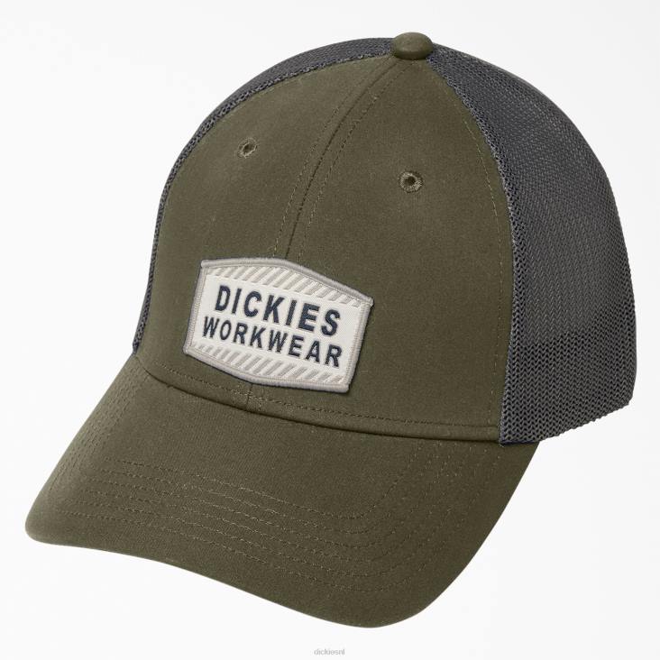 uniseks Dickies verkoelende werkkleding cap militair groen (ml) accessoires 6F0X1691