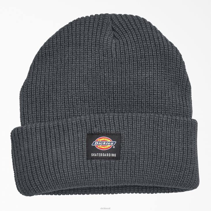 uniseks Dickies Skateboard beanie met manchetten antracietgrijs (ch) accessoires 6F0X2823