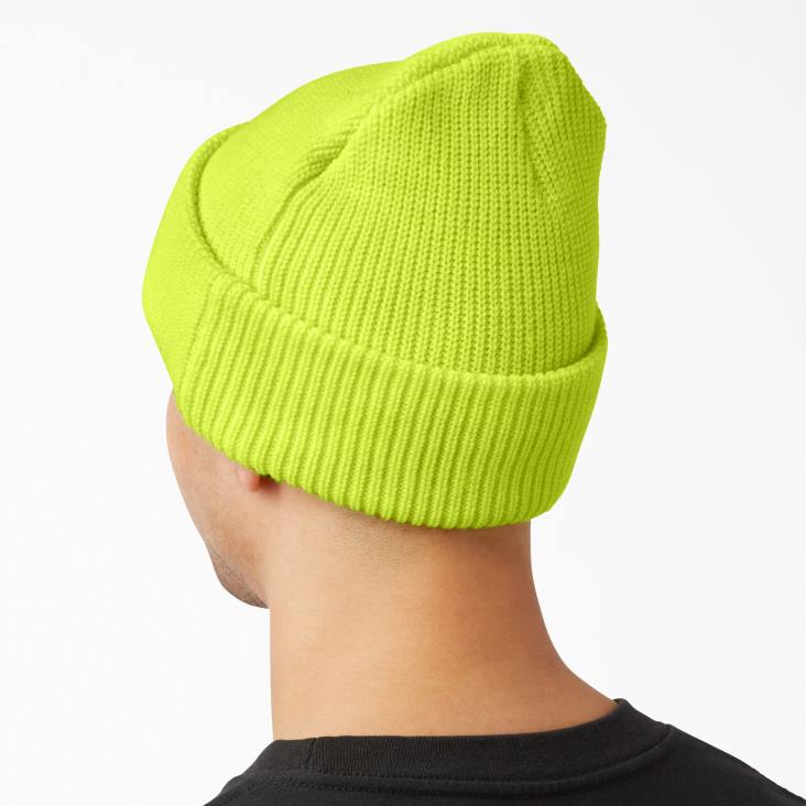 uniseks Dickies Skateboard beanie met manchetten neon geel (ew) accessoires 6F0X2825
