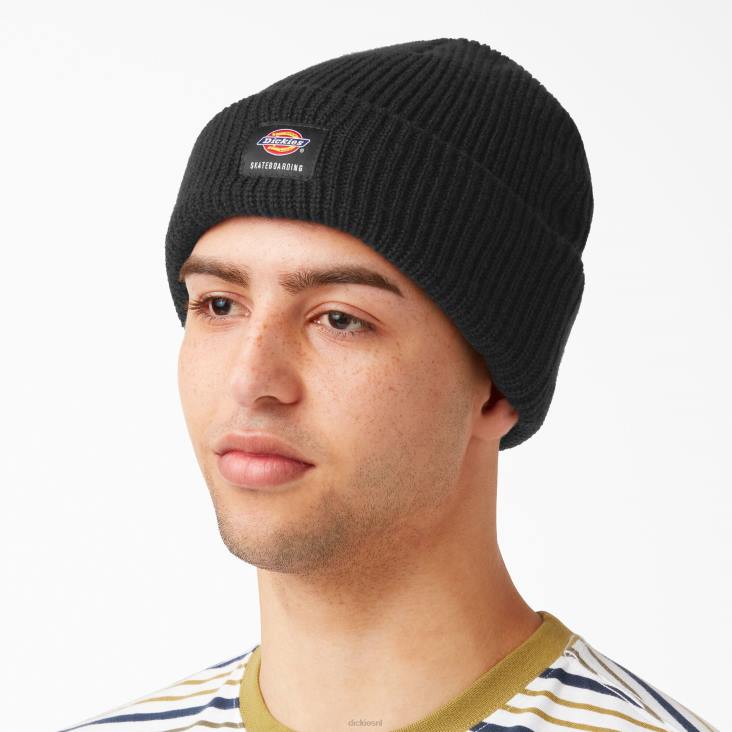 uniseks Dickies Skateboard beanie met manchetten zwart (bk) accessoires 6F0X2822