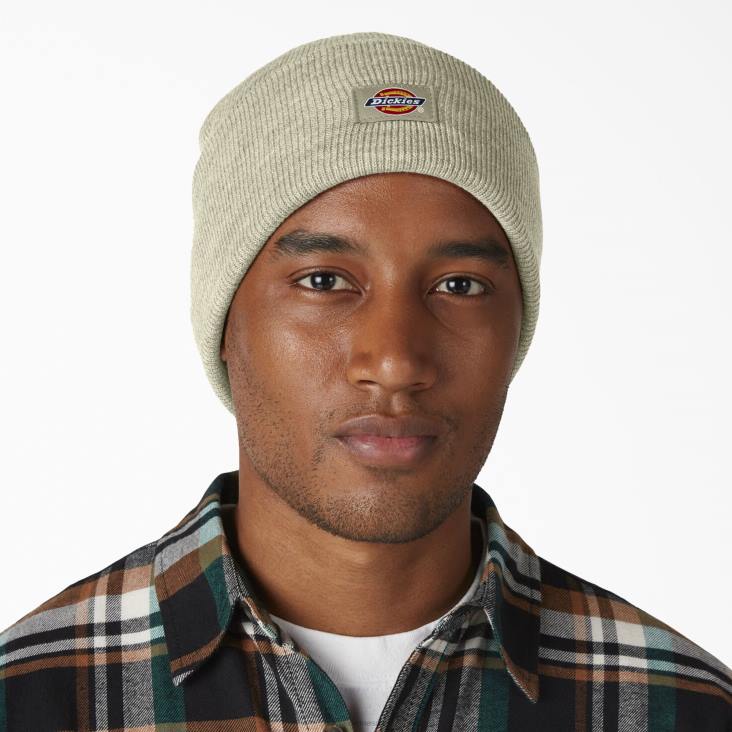 uniseks Dickies gebreide muts met manchetten havermout heide (zo1) accessoires 6F0X1505