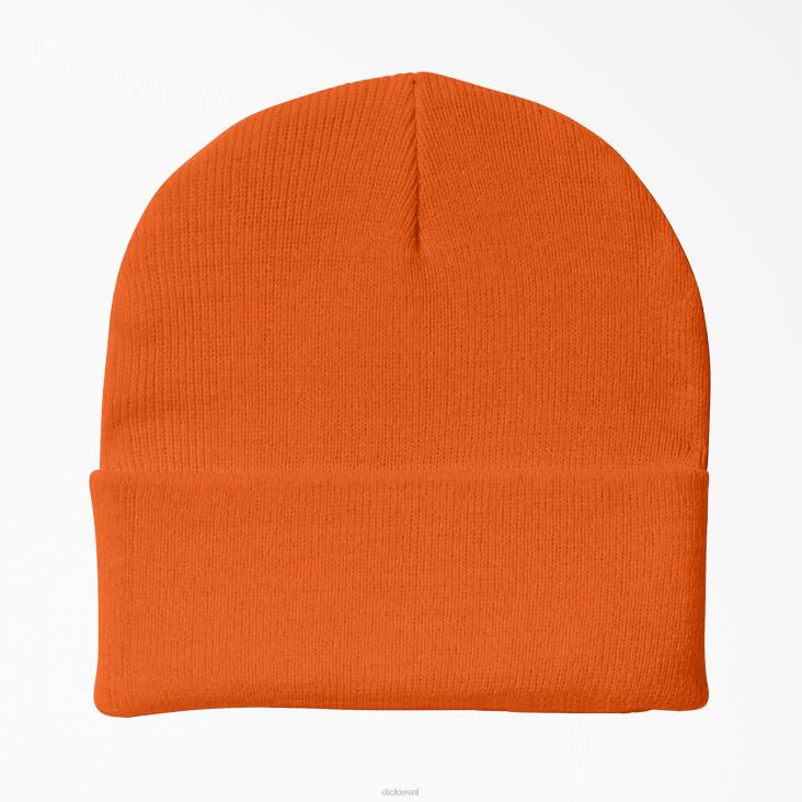 uniseks Dickies gebreide muts met manchetten neonoranje (zna) accessoires 6F0X1504
