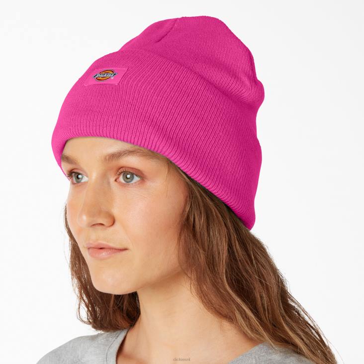 uniseks Dickies gebreide muts met manchetten neonroze (nk) accessoires 6F0X1491