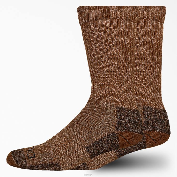 uniseks Dickies stalen neus vochtregulerende crew sokken 2-pack bruine eend (bd) accessoires 6F0X2988