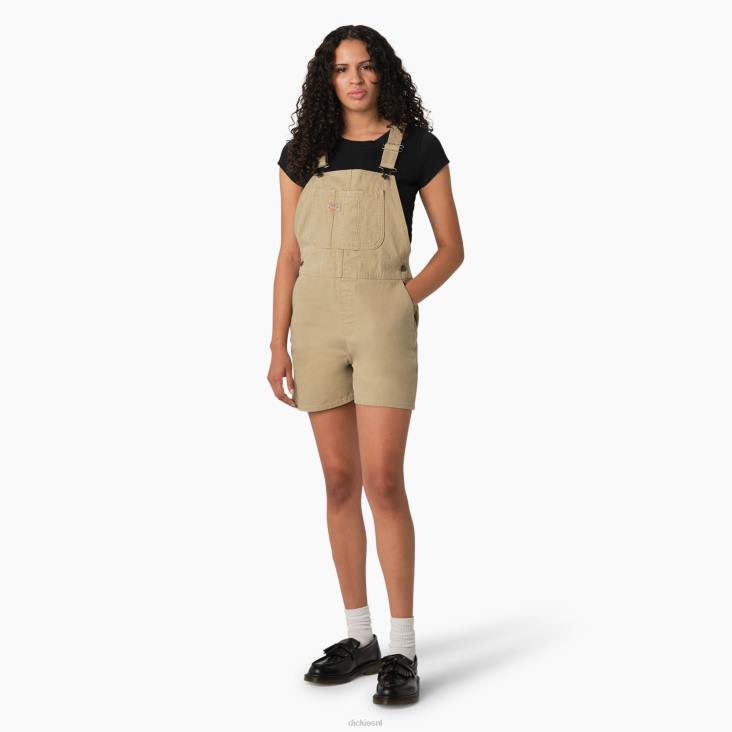 vrouwen Dickies eendenbroek shortalls stonewashed woestijnzand (sds) kleding 6F0X1914