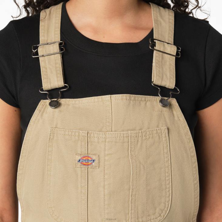 vrouwen Dickies eendenbroek shortalls stonewashed woestijnzand (sds) kleding 6F0X1914