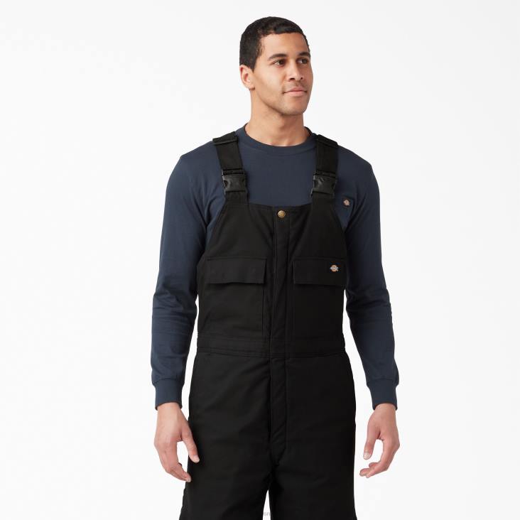 Heren Dickies geschuurde eend geïsoleerde overall zwart (bk) kleding 6F0X1438