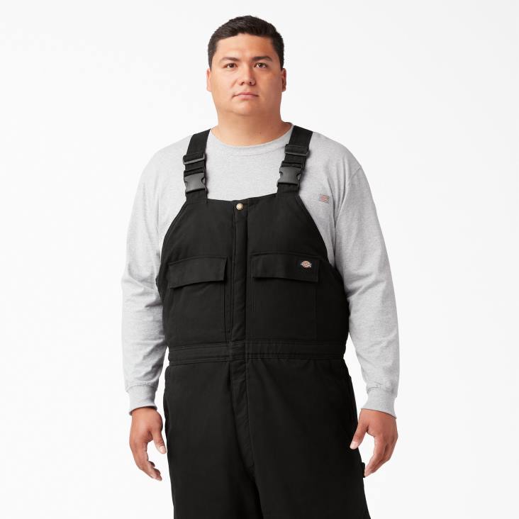 Heren Dickies geschuurde eend geïsoleerde overall zwart (bk) kleding 6F0X1438