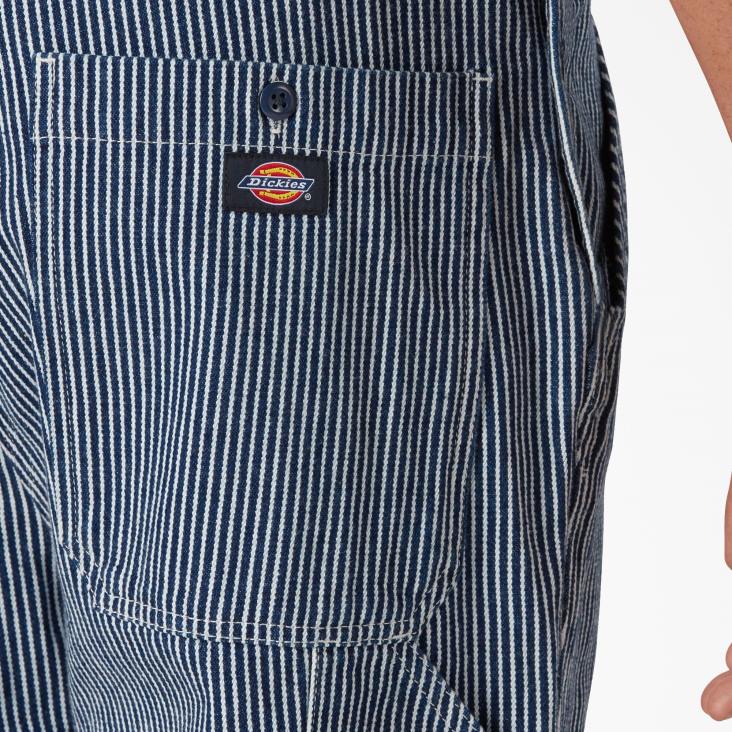 Heren Dickies gespoelde bib-overall met hickory-streep en dubbele knie normaal kleding 6F0X1515