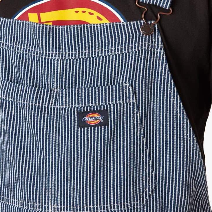 Heren Dickies gespoelde bib-overall met hickory-streep en dubbele knie normaal kleding 6F0X1515
