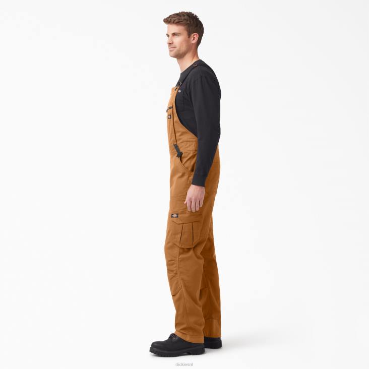 Heren Dickies temp-iq 365 tech eendenoverall met bretels gespoelde bruine eend (rbd) kleding 6F0X1511