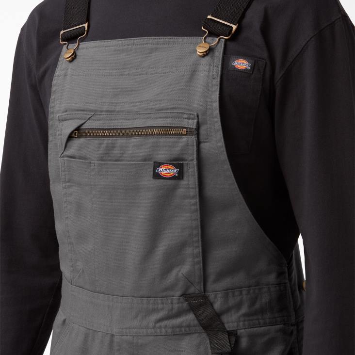 Heren Dickies temp-iq 365 tech eendenoverall met bretels gespoelde lei (rsl) kleding 6F0X1512
