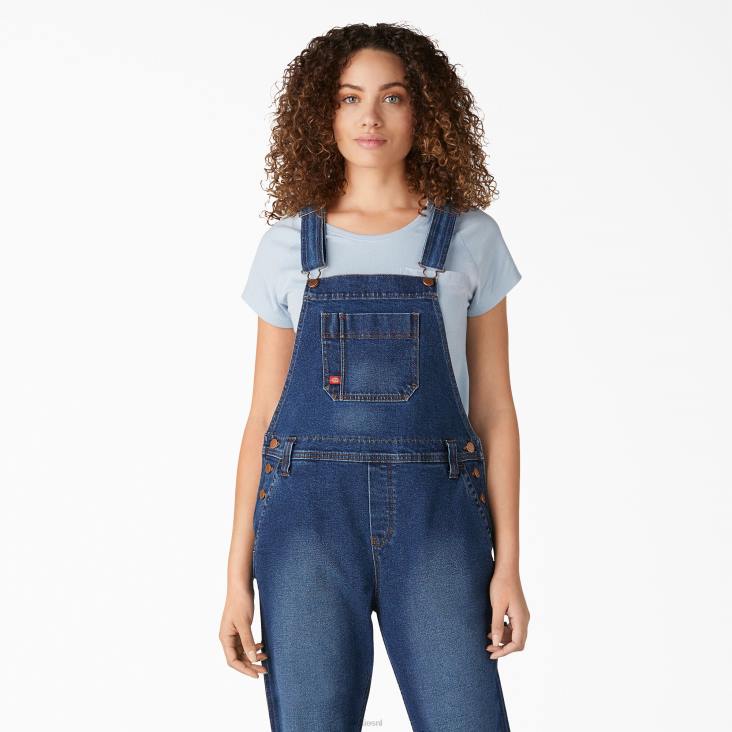 vrouwen Dickies Denim boyfriend-fit overall met bretels retro stonewashed (rsw) kleding 6F0X1935