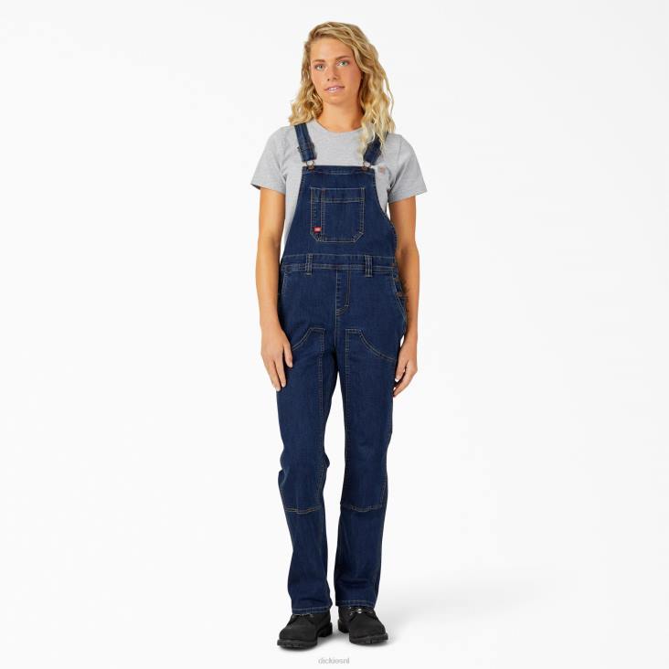 vrouwen Dickies denim overall met dubbele voorkant stonewashed donkerblauw (dsw) kleding 6F0X1940