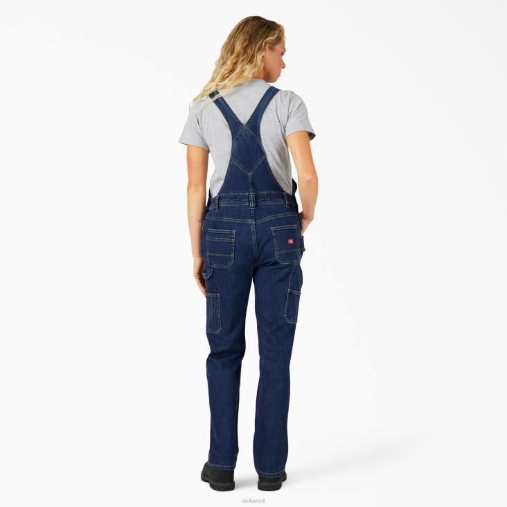 vrouwen Dickies denim overall met dubbele voorkant stonewashed donkerblauw (dsw) kleding 6F0X1940