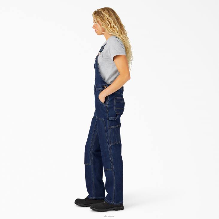vrouwen Dickies denim overall met dubbele voorkant stonewashed donkerblauw (dsw) kleding 6F0X1940
