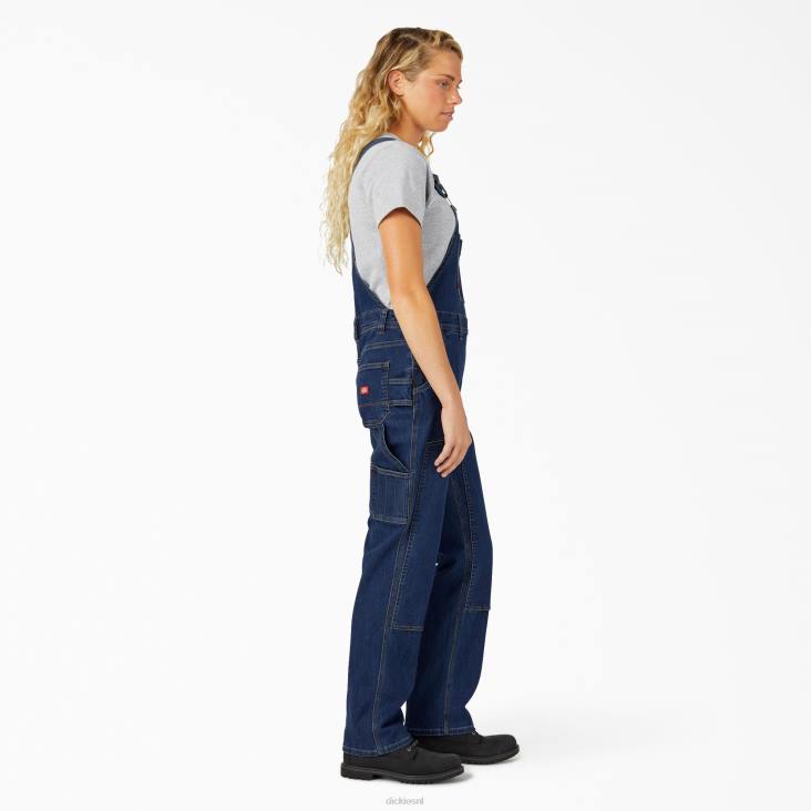 vrouwen Dickies denim overall met dubbele voorkant stonewashed donkerblauw (dsw) kleding 6F0X1940