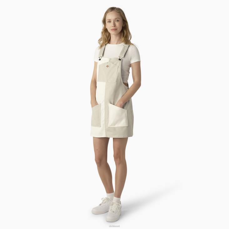 vrouwen Dickies overall met kleurvlakken kleurblok wolk/woestijn (uck) kleding 6F0X1929