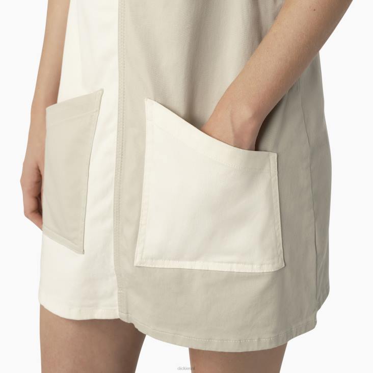 vrouwen Dickies overall met kleurvlakken kleurblok wolk/woestijn (uck) kleding 6F0X1929