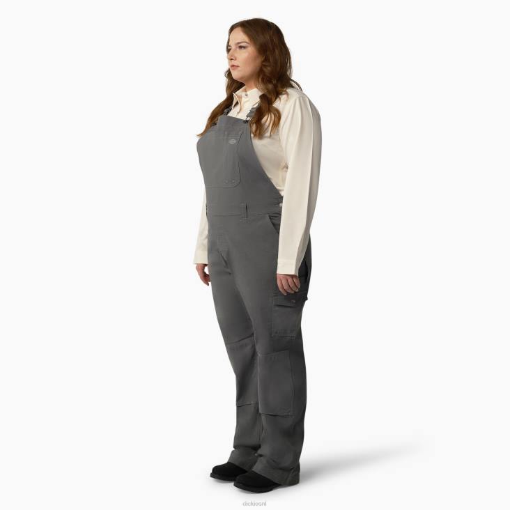 vrouwen Dickies plus een verkoelende ripstop-overall met bretels gespoeld grafiet (rga) kleding 6F0X1669
