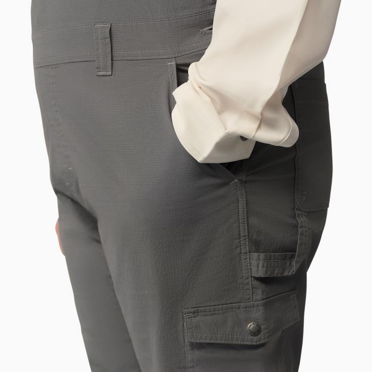 vrouwen Dickies plus een verkoelende ripstop-overall met bretels gespoeld grafiet (rga) kleding 6F0X1669