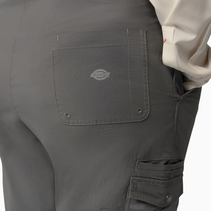 vrouwen Dickies plus een verkoelende ripstop-overall met bretels gespoeld grafiet (rga) kleding 6F0X1669