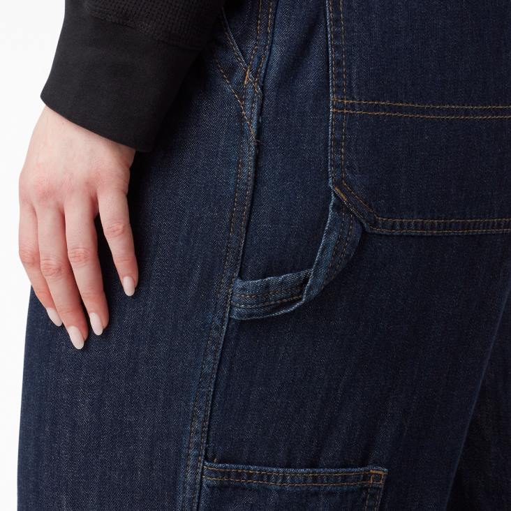 vrouwen Dickies plus relaxte overall met bretels normaal kleding 6F0X1563