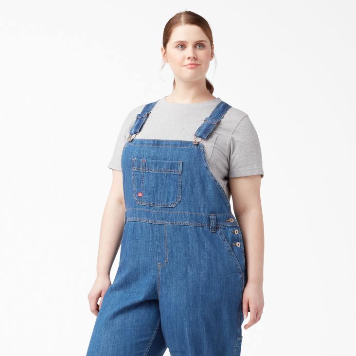 vrouwen Dickies plus relaxte overall met bretels normaal kleding 6F0X1564