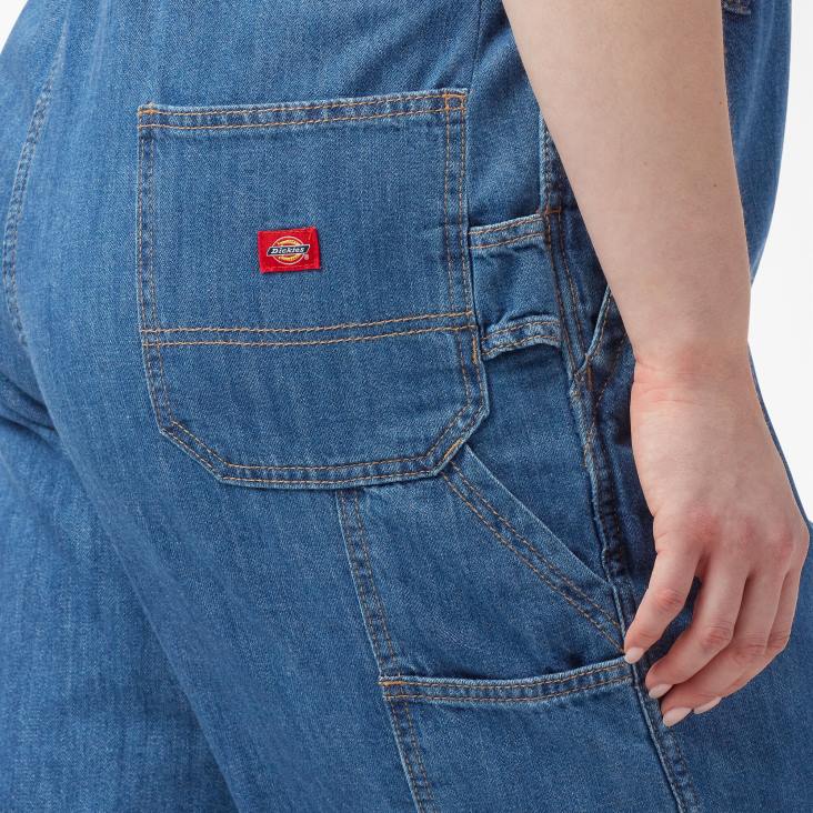 vrouwen Dickies plus relaxte overall met bretels normaal kleding 6F0X1564