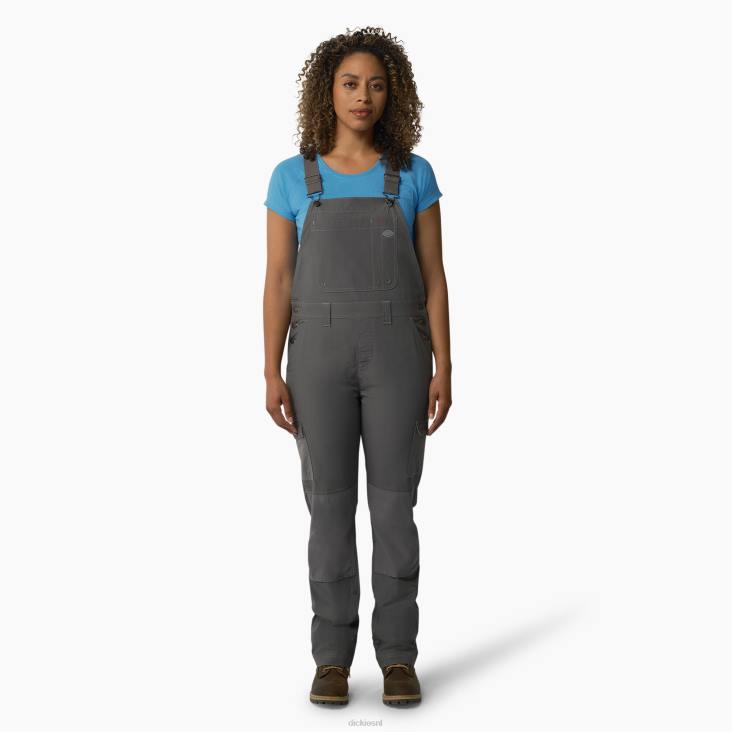 vrouwen Dickies verkoelende overall met bretels van ripstop gespoeld grafiet (rga) kleding 6F0X1609