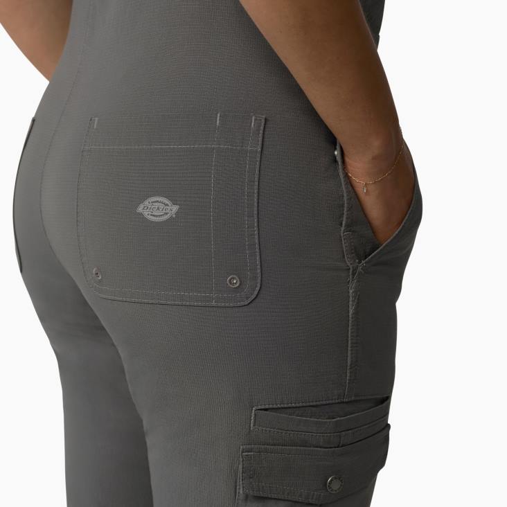 vrouwen Dickies verkoelende overall met bretels van ripstop gespoeld grafiet (rga) kleding 6F0X1609