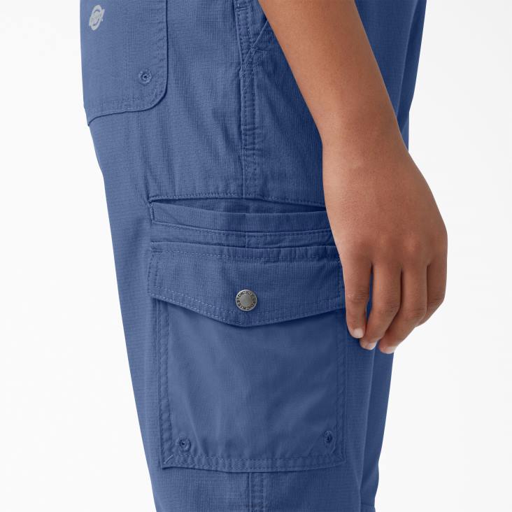 vrouwen Dickies verkoelende overall met bretels van ripstop gespoeld retro indigo (rri) kleding 6F0X1611
