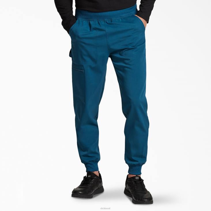 Heren Dickies balance halfhoge jogger scrub broek caribisch blauw (crb) kleding 6F0X1386