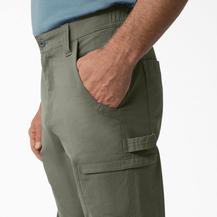 Heren Dickies bescherm een ​​verkoelende ripstop cargobroek mosgroen (ms) kleding 6F0X281