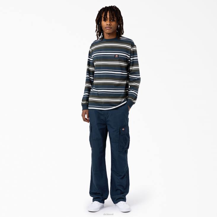 Heren Dickies eagle bend relaxed fit cargobroek met dubbele knie luchtmacht blauw (af) kleding 6F0X204