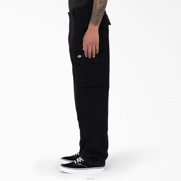 Heren Dickies eagle bend relaxed fit cargobroek met dubbele knie zwart (bkx) kleding 6F0X205
