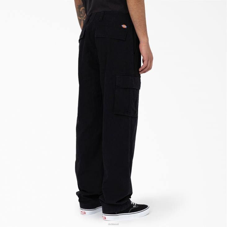 Heren Dickies eagle bend relaxed fit cargobroek met dubbele knie zwart (bkx) kleding 6F0X205