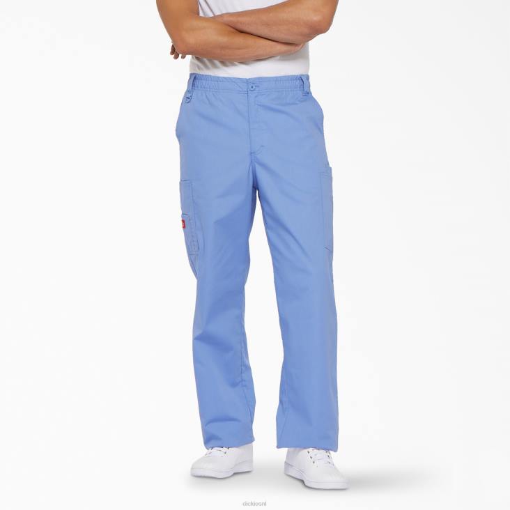 Heren Dickies eds kenmerkende cargo-scrubbroek plafond blauw (cbl) kleding 6F0X1221