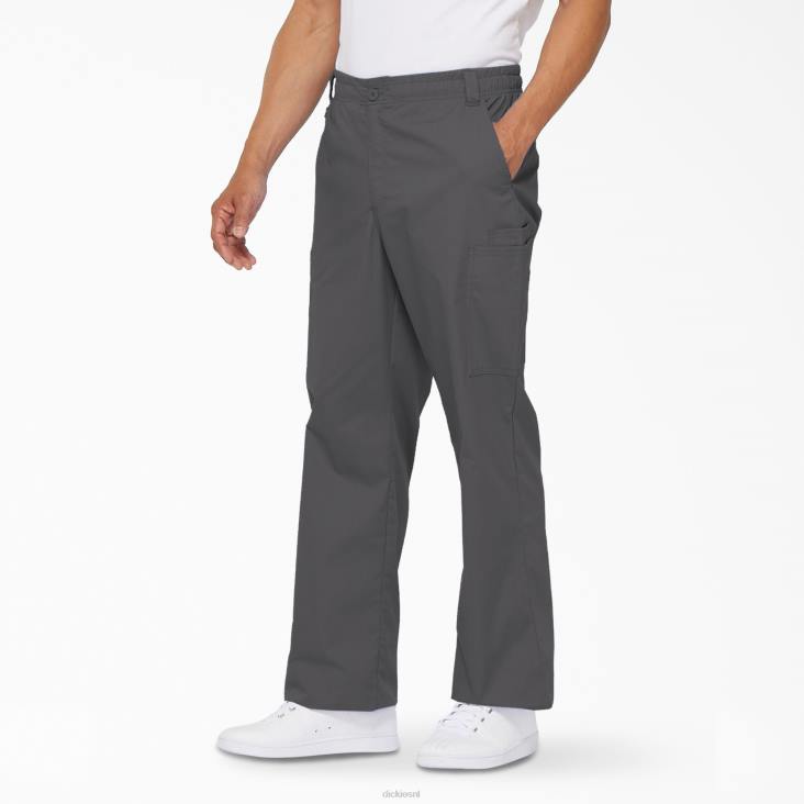 Heren Dickies eds kenmerkende cargo-scrubbroek tin grijs (bank) kleding 6F0X1230