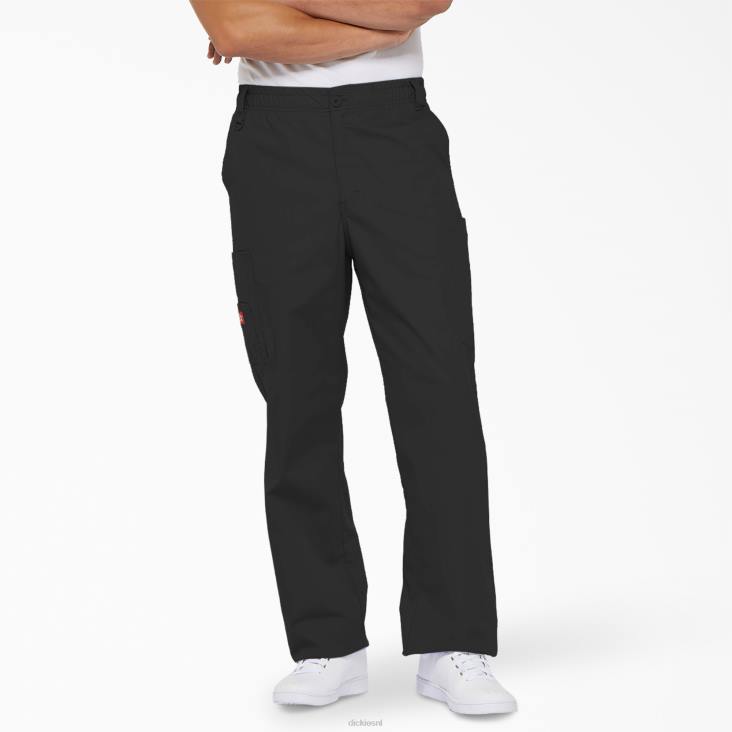 Heren Dickies eds kenmerkende cargo-scrubbroek zwart (zwart) kleding 6F0X1220