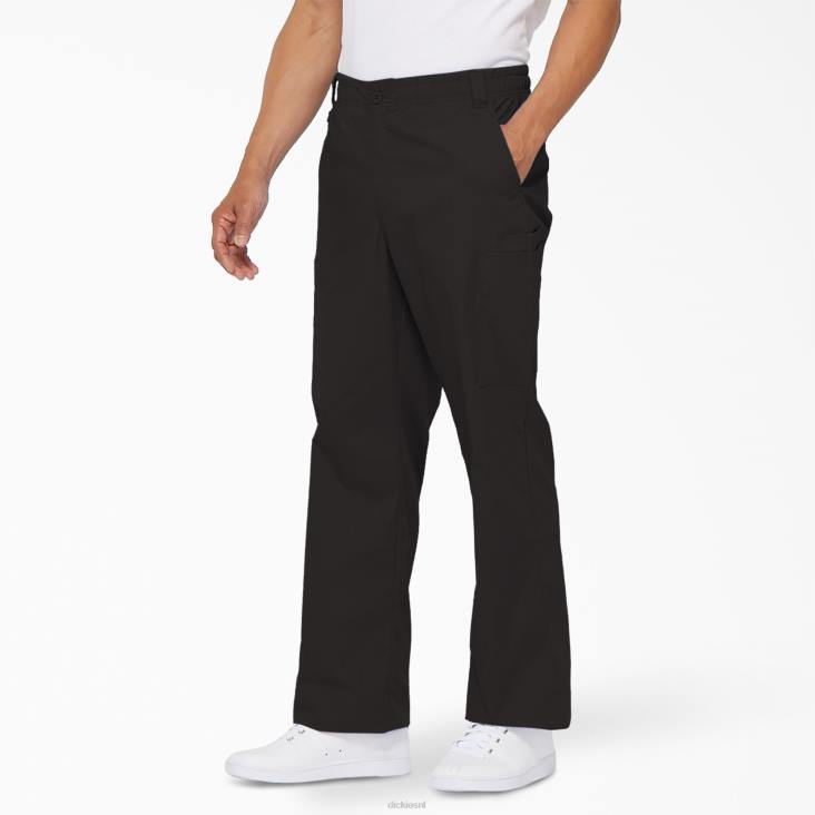 Heren Dickies eds kenmerkende cargo-scrubbroek zwart (zwart) kleding 6F0X1220