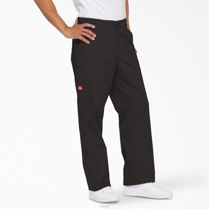Heren Dickies eds kenmerkende cargo-scrubbroek zwart (zwart) kleding 6F0X1220