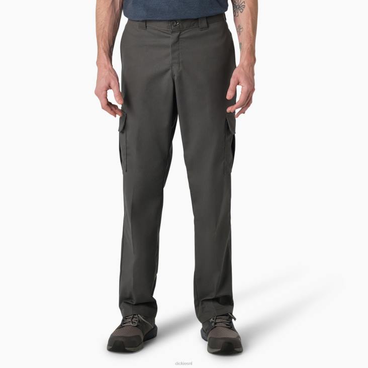 Heren Dickies flex regular fit cargobroek antracietgrijs (ch) kleding 6F0X34