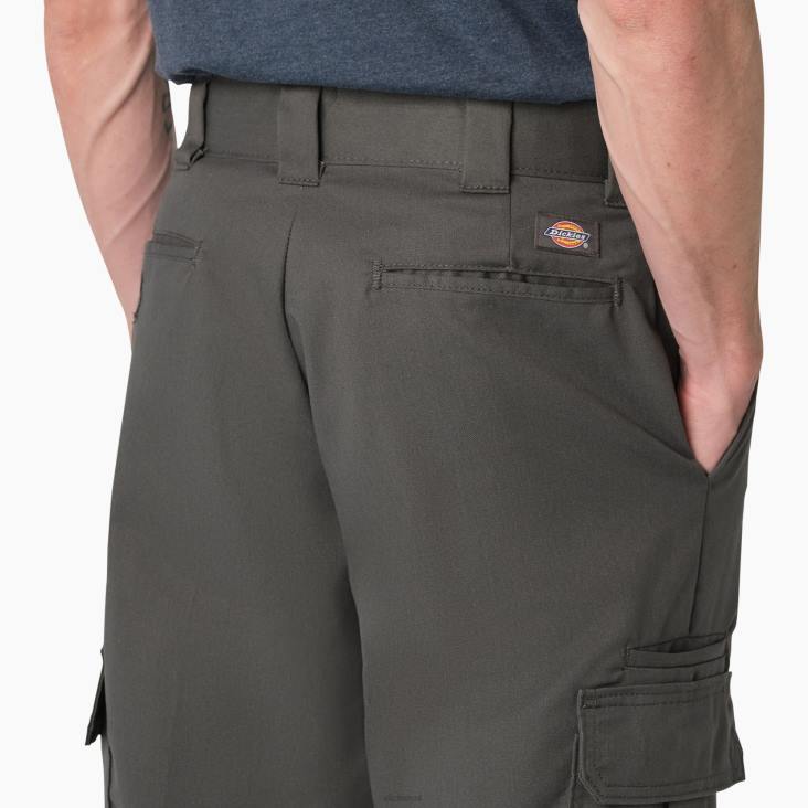 Heren Dickies flex regular fit cargobroek antracietgrijs (ch) kleding 6F0X34