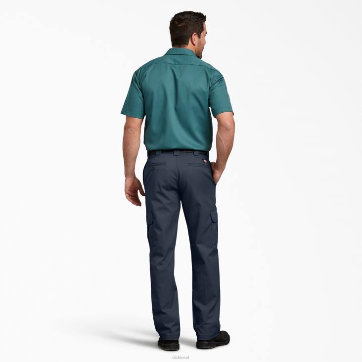 Heren Dickies flex regular fit cargobroek donker marineblauw (dn) kleding 6F0X35