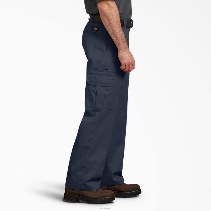 Heren Dickies flex relaxte cargobroek donker marineblauw (dn) kleding 6F0X124